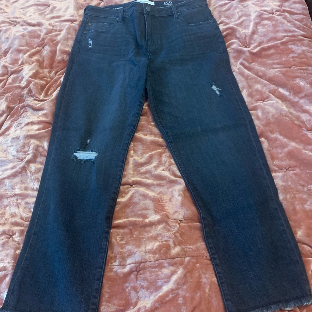 NWOT Liverpool Crop Straight High rise jeans